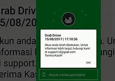 Ciri Ciri Akun Grab Driver Dibekukan